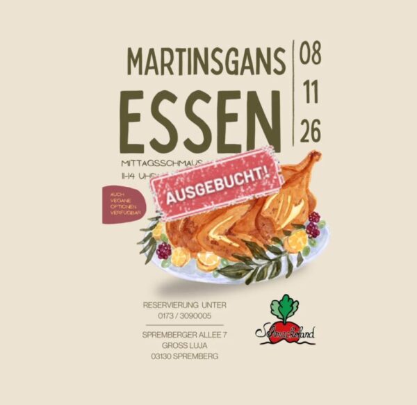 Martinsgans – ausgebucht